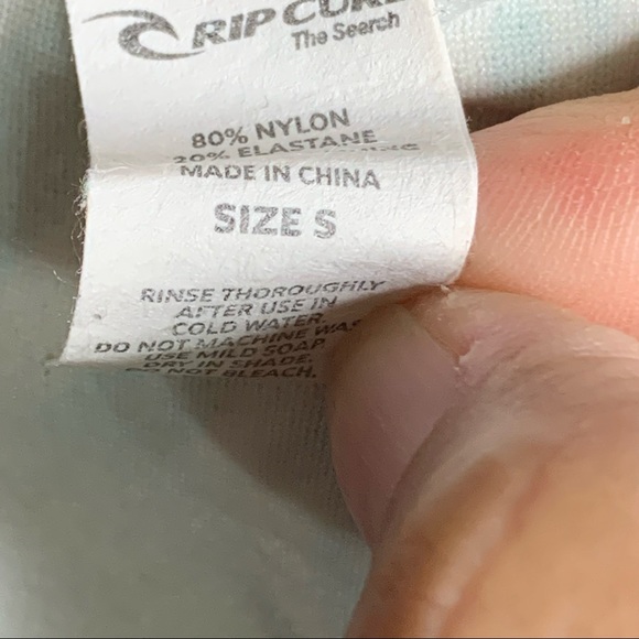 Rip Curl Striped Leaf Print Fold Down Bikini Bottoms - Picture 11 of 11